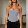 thumbnail image 2 of MYAOYINo Boundaries Ladies Seam Front Bandeau Top Strapless Asymmetrical Hem, 2 of 7