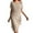 Womens Dress 1#Khaki, variant on oqasdz Womens Summer Dresses Solid Color Patchwork Chiffon Round Neck Short Sleeved Breathable Soft Dress Casual Party Outwear, L