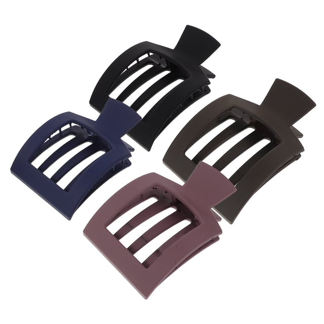 unbranded 4Ud Pinzas De Garra Grandes Multi Color Para Mujer Con Textura Mate Y Firme Sujeción