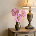 thumbnail image 6 of HCBY Artificial Gerbera Daisy Flowers for home decor, 3-piece silk flower bouquet with realistic petals, Multi-color options for wedding photography, Natural-looking fake flower arrangement, 6 of 7