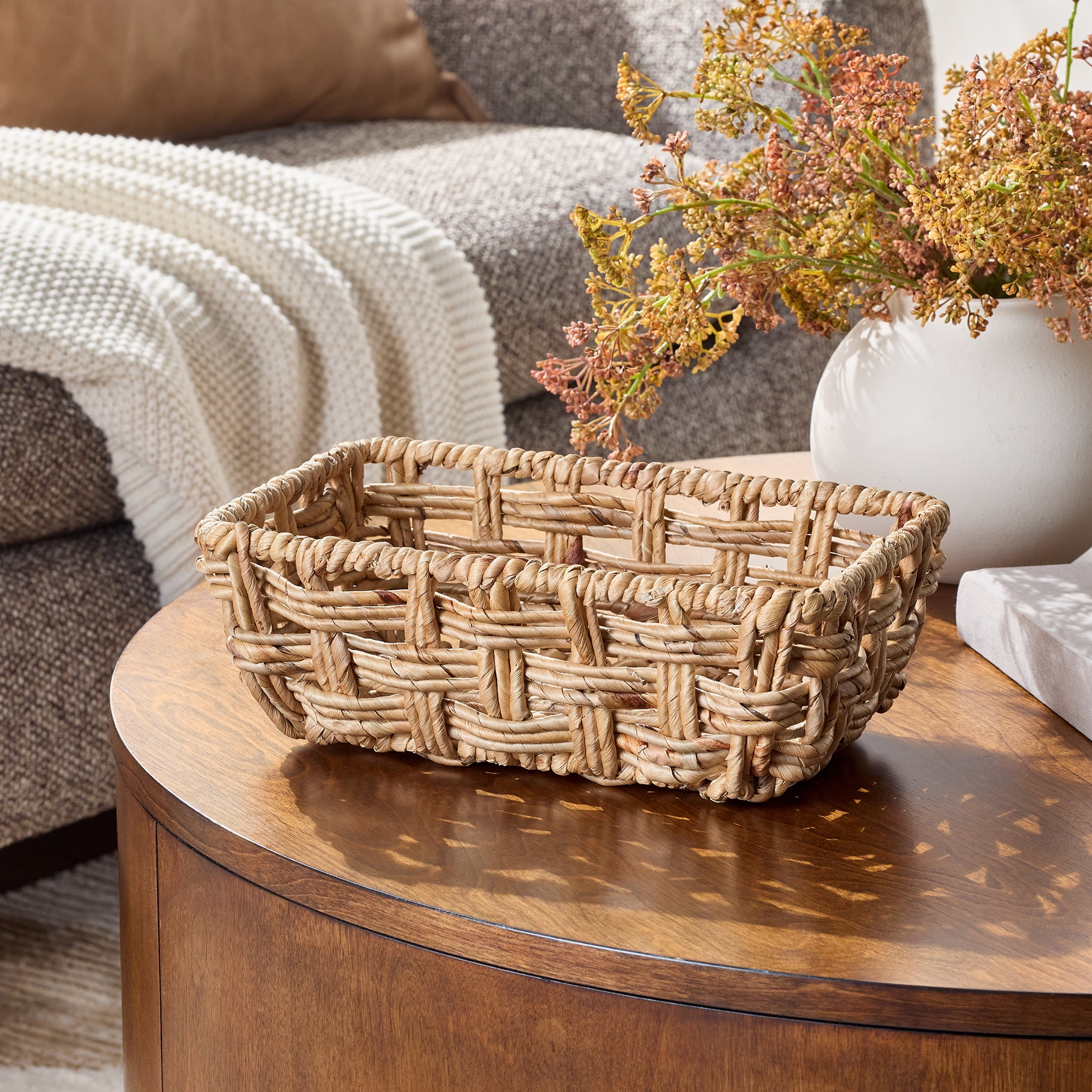 Better Homes & Gardens Rectangle Modern Open Weave Basket