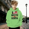 thumbnail image 2 of 100 Days of School Sweatshirt for Kids - Boys Girls Letter Graphic Long Sleeve Preppy Back to School Hoodie, 2 of 4