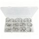 thumbnail image 1 of Juego de abrazaderas de manguera de estilo americano de acero inoxidable de 20 piezas - Abrazaderas de junta de ojal de acero inoxidable 201 (6-29 mm), 1 of 2