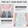 thumbnail image 6 of Pioneer Flower Floral Print Pattern Apron for Women and Men, Cotton Linen Waterproof with Pockets, Adjustable, 33x27 Inch for Kitchen, Gardening, BBQ, Salon, 6 of 6