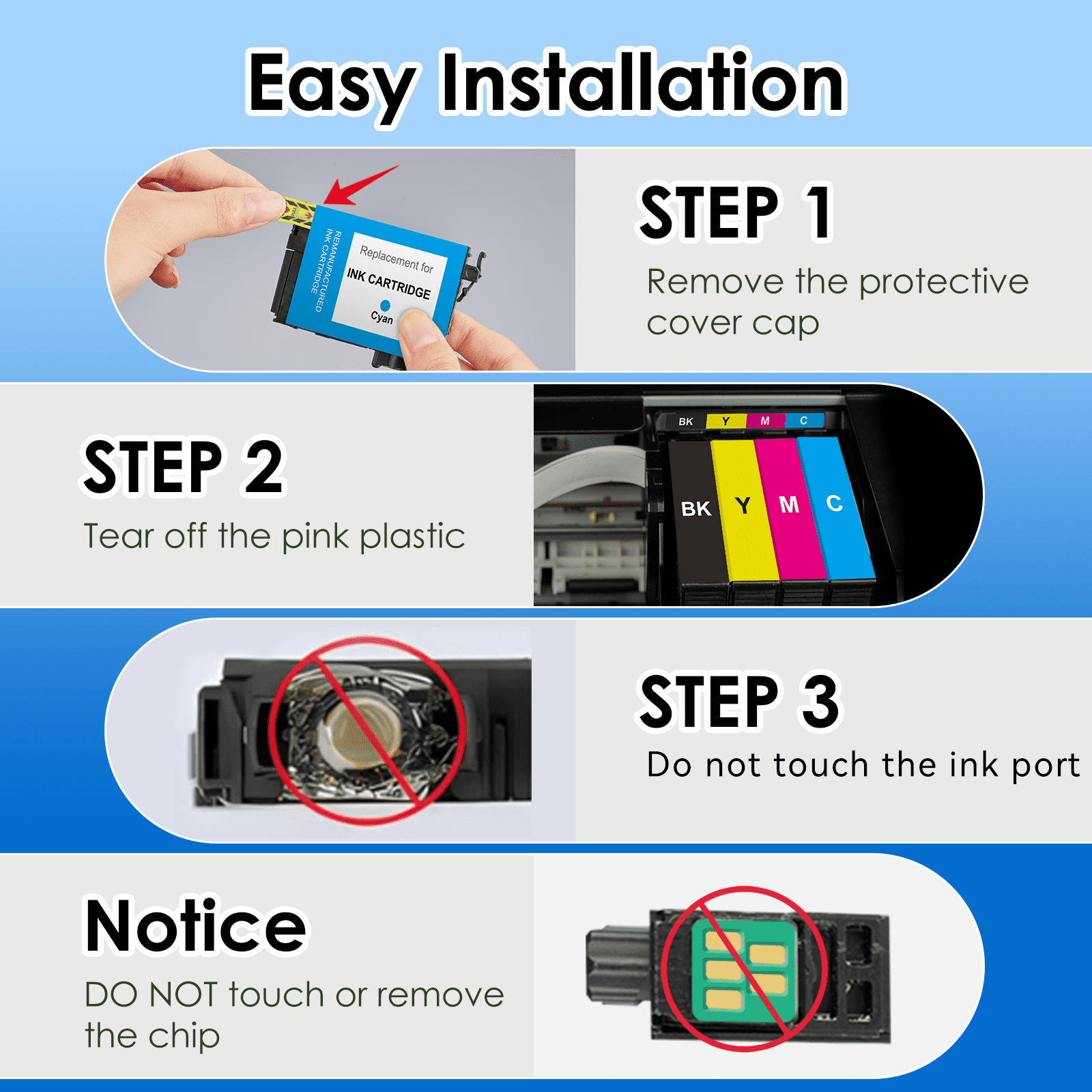 HIPAGE 410XL Ink Cartridges Compatible with Epson 410 Ink Cartridges for Epson 410 XL 410XL Ink (Black Photo-Black Cyan Magenta Yellow)