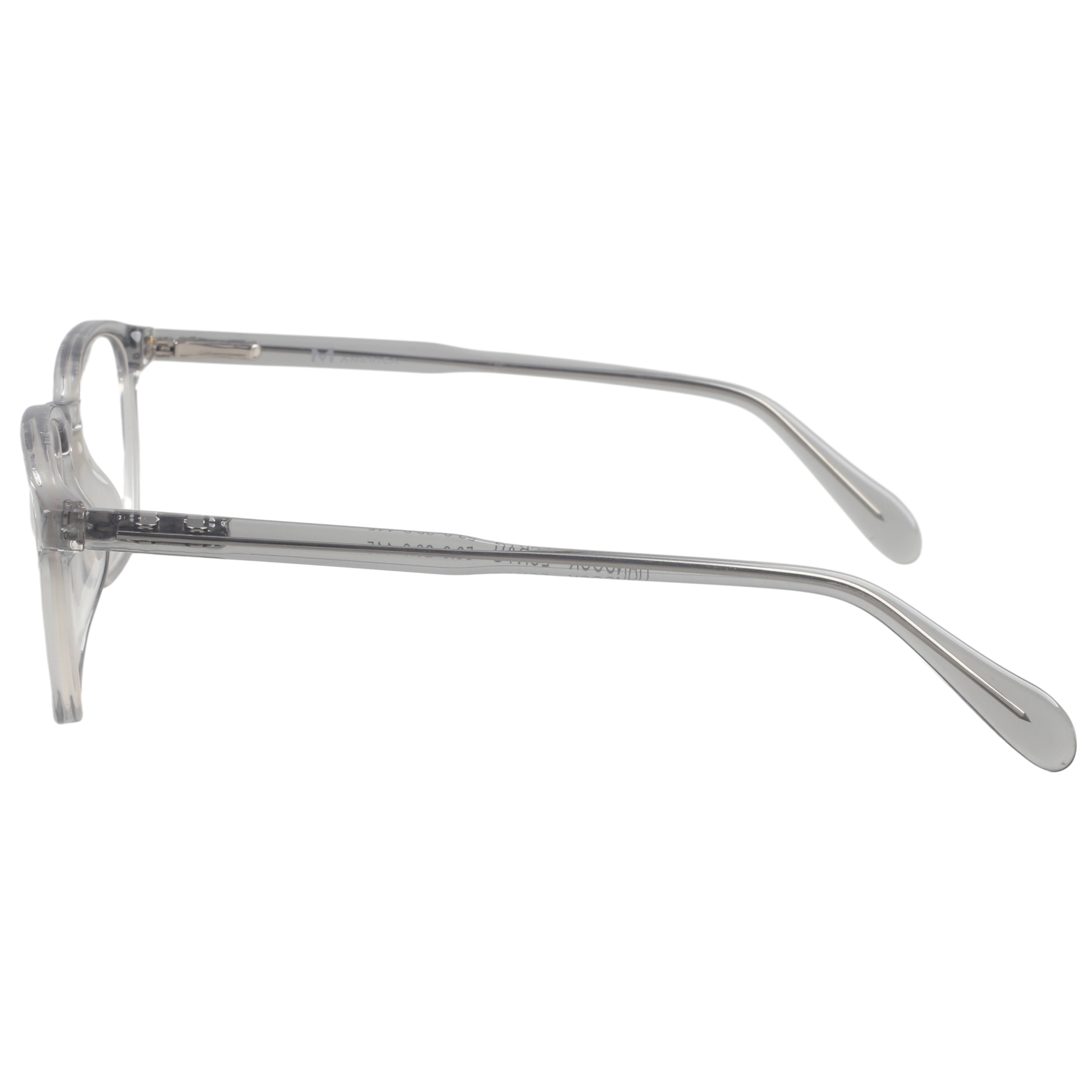 Mens M America Hancock Rx'able Eyeglasses, Square, Plastic, Light Grey Crystal, 1 Pair