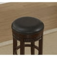 thumbnail image 3 of Conrad Backless Cherry Finished Wood and Leather Counter Stool, 3 of 4
