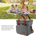 thumbnail image 4 of Lunch Bag, Grey Lunch Cooler Box Thermal Waterproof  For Picnic, 4 of 8