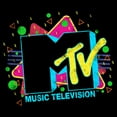 thumbnail image 2 of Men's MTV Colorful Laser Party Logo Graphic T-Shirt, 2 of 4