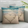 thumbnail image 3 of COMIO  Waterproof Summer Decorations Outdoor Throw Pillow Covers Starfish Shell Pillow Covers Square Cushion Case Garden Pillowcase for Patio Furniture Couch Tent, 3 of 5