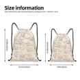 thumbnail image 2 of Disketp Pigs Sleep Drawstring Backpack Drawstring Gym Bags Draw String Bags for Sports, Gym, Travel, Swimming, Beach-Small, 2 of 6