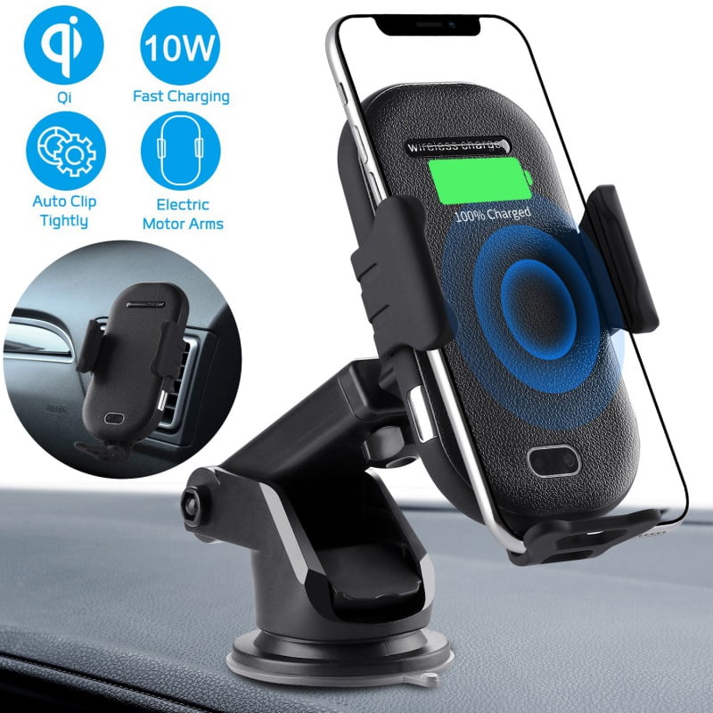 Wireless Car Charger Mount, Automatic Clamping Qi 10W 7.5W Power Fast Charging 5W Car Mount Dashboard Air Vent Phone Holder Compatible with iPhone Xs MAX/XS/XR/X/8/8+,Samsung S10/S10+/S9/S9+/S8/S8+ Wireless Car Charger Mount, Automatic Clamping Qi 10W 7.5W Power Fast Charging 5W Car Mount Dashboard Air Vent Phone Holder Compatible with iPhone Xs MAX/XS/XR/X/8/8+,Samsung S10/S10+/S9/S9+/S8/S8+