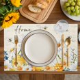 thumbnail image 4 of White Daisy Placemats Set of 6, Spring Floral Elegant Pastoral Bees Watercolor Placemats for Dining Table, Place Mats for Kitchen Tabletop, Waterproof Wipeable Dining Table Mats Set, 4 of 9