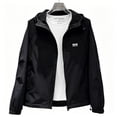 thumbnail image 2 of Gfyviroh Windbreaker Jackets for Men Stylish Long Sleeve Comfy Hooded Jacket Lightweight Zip-Up Quick Dry Sports Outerwear, 2 of 5