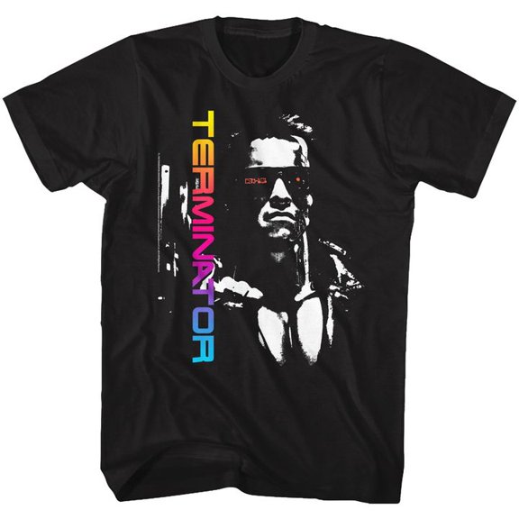Terminator Neon Terminator Black Adult T-Shirt 6Xl