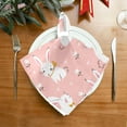 thumbnail image 2 of Coolnut Cute Rabbit Easter Napkins Dinner Napkins Cloth,Set of 4 20 x 20 Inch Soft Polyester Reusable Dinner Napkin for Family, Restaurant, Weddings, Parties, Holiday Dinner Home Decorative, 2 of 7