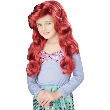 Disney Red Little Mermaid Wig Child Halloween