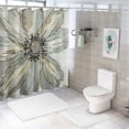 thumbnail image 7 of Fenyluxe Flowers Shower Curtains for Chic Elegant Decor Polyester Bathroom Shower Curtain Set with Hooks 60"x72, 7 of 7
