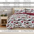 thumbnail image 4 of Southshore Fine Living, Inc. Reversible Holiday Bedding Set with 2 Prints - Red Plaid Cabin Print, 4 of 9