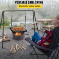 thumbnail image 2 of VEVOR Grill Swing, Campfire Cooking Stand 44 Lbs Capacidad, Campfire Grill Stand con patas ajustables, BBQ Grill con ganchos y accesorios para utensilios de cocina y horno holandes, 2 of 9