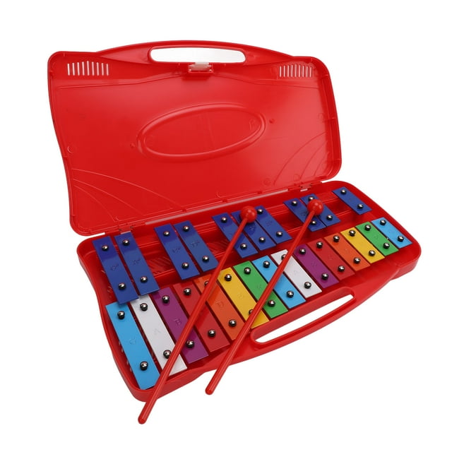 Xylophone, 2 Octaves Complètes Xylophone Multifonctionnel Coloré Portable en Aluminium pour la Maison