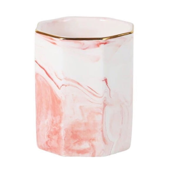 STRANDCHIC Ceramic Pen Holder Desk Organizer Container for Office and Home Storage, 1 Piece