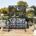 thumbnail image 3 of Bingirl Metal Privacy Screen Outdoor Garden Screens for Privacy Decorative-Flower, 3 of 7