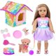 thumbnail image 1 of HAYAN American 18 Inch Doll's Clothes and Accessories Pets Dog Play Sets for 18" Doll Included Dress,Pets Dog,pet Nest, Toy Ball, Hair Comb, 1 of 1