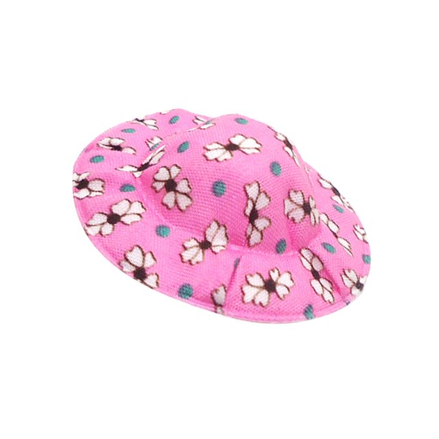 Elegante Sombrero de Bombín de Muñeca Clásica para 1:12 15cm House Accs rosado Baoblaze Sombreros de bombín de muñeca