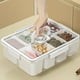 thumbnail image 1 of Caja De Almacenamiento De Plstico Resistente, 45 X 30 X 30 Cm, Transparente, Apilable, Para Organizar La Despensa De La Cocina Y Guardar Artculos Esenciales Del Hogar, Paquete De 1, Ukhbmc, 1 of 8