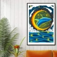 thumbnail image 2 of IDEA4WALL Framed Canvas Wall Art for Living Room, Bedroom Whale Canvas Prints for Modern Home Decoration Ready to Hang, 2 of 4