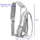 thumbnail image 2 of Bandolera gdbis de PVC transparente impermeable para estadio, color gris, 2 of 9
