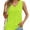 Lime green, variant on Womens Tank Tops V Neck Summer Trendy Casual Loose Fit Flowy Sleeveless Shirts