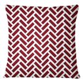thumbnail image 1 of S4Sassy Indian Cushion Cover Throw Pillow Case Ikat Print Maroon Pillow Cover Decor-12 x 12 Inches, 1 of 5