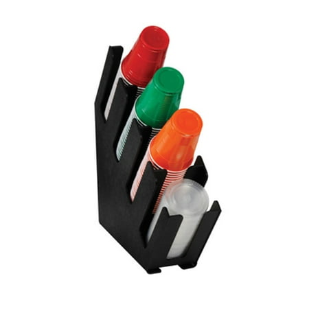 Dispense Rite Countertop Cup - Dispense-Rite Cup and Lid Organizer four sections - LID-4BT