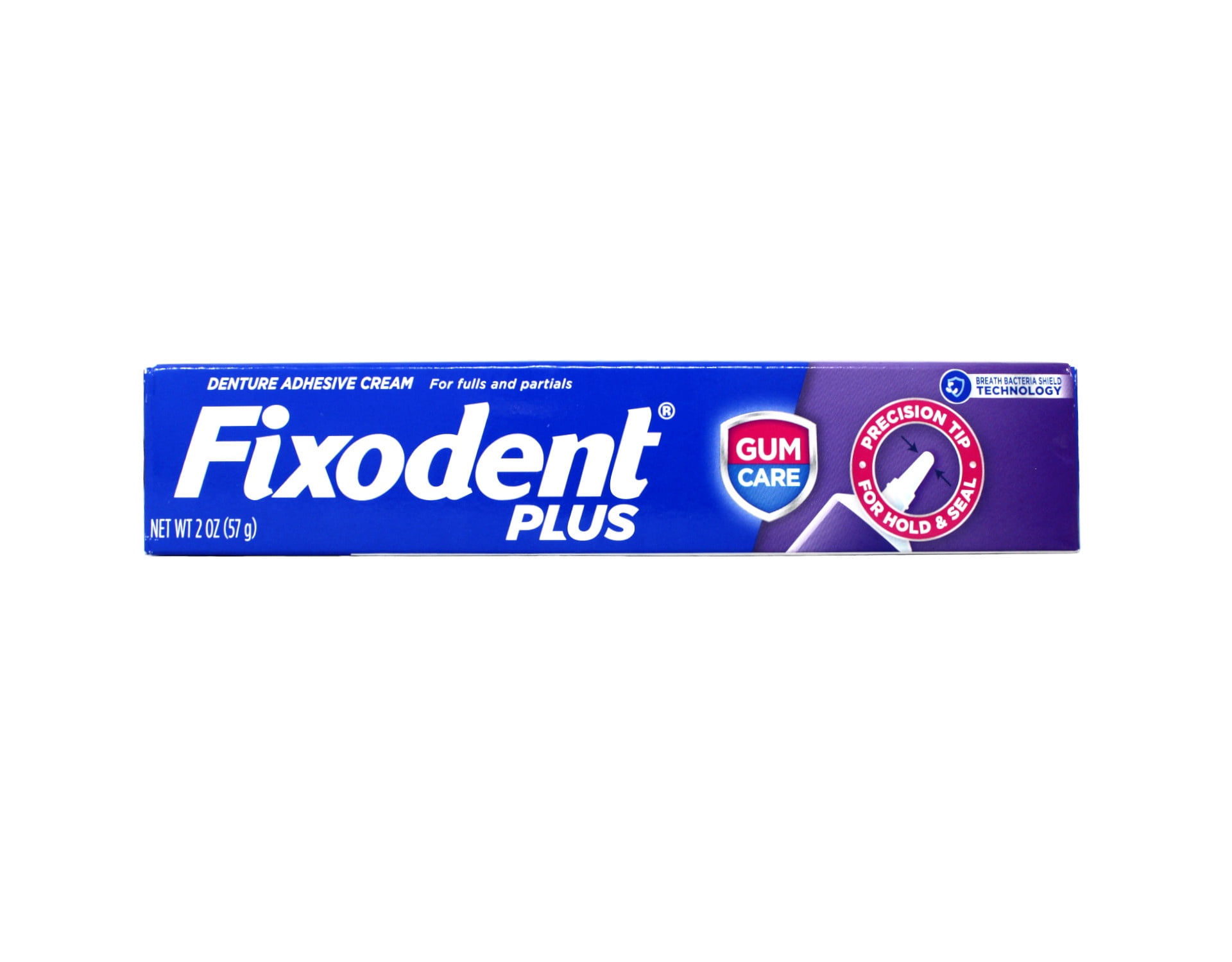 Fixodent Plus Denture Adhesive Cream Gum Care - 2 oz, Pack of 6 C17