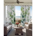 thumbnail image 6 of Spring Botanical Green Blackout Curtains for Bedroom Living Room Darkening Curtains 63 Inches Long Farmhouse Blooms Leaves Window Curtain 2 Panels Set Window Treatment Grommet Drapes 52"x63", 6 of 9