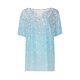 thumbnail image 4 of Fiudx Ofertas Del Día Blusa de Manga Corta con Estampado de Moda para Mujer, Camiseta con Cuello En V, Tops Informales con Botones, 4 of 5