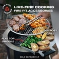 thumbnail image 6 of Breeo X Series 24 Corten Smokeless Fire Pit 24 in. W Corten Steel Outdoor Round Wood Fire Pit, 6 of 7