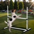 thumbnail image 4 of 4 Pcs Dog Agility Exercise Set  Portable Dog Agility Training Equipment with Adjustable Height Jump Bars  Durable Pet Outdoor Games with Carry Bag and Displacing Top Bar for Dog Agility C, 4 of 4