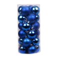 thumbnail image 3 of KOYPTL 24pcs Blue Christmas Balls Hanging Ornaments,Shatterproof Bright Pearlescent Christmas Tree Pendants for Porch Yard Holiday Fireplace Decorations for Birthday Home Wedding Party (2.36In), 3 of 6
