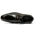 thumbnail image 3 of Santimon Coffee Dress Shoes for Men Lace-up Derby Shoes Classic Formal Business Oxford Shoes US 9, 3 of 8