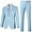 Sky Blue, variant on Lycody Summer Boys Seersucker Suit Kids Formal Slim Tuxedo Suits for Teen Beach Prom Graduate Party Wedding Single Breasted Pocket design Jacket Adjustable waist Pants Set