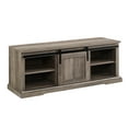 thumbnail image 4 of Walker Edison Dorset Grooved Sliding Barn Door Storage Bench, Gray Wash, 4 of 11