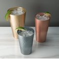 thumbnail image 2 of Arora - Juego de 6 vasos de metal de aluminio para bebidas, vasos dorados anodizados de metal, para regalo del día del padre, 30 onzas, 2 of 7