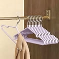 thumbnail image 3 of Heavy Duty Clothes Hanger Set, Non Slip Hangers with Steel Core for Shirts, Coats, Jackets, Trousers and Dresses, Space Saving Wardrobe Organization and Storage, 5 Pack, 3 of 5