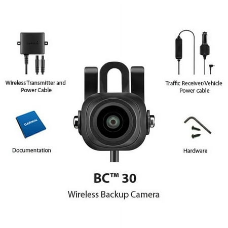 BC 30 Wireless Back-Up Camera for Select Garmin GPS - Black