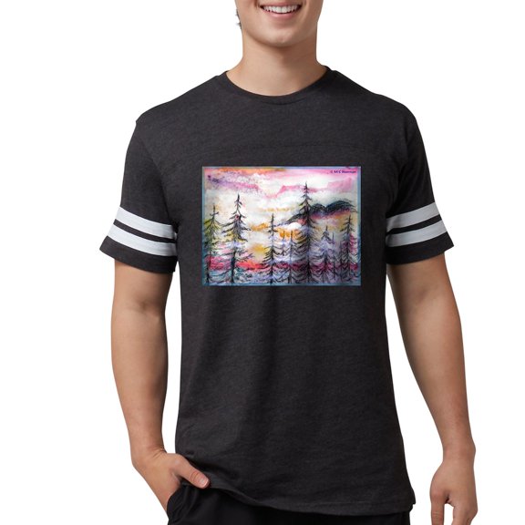 CafePress - Landscape, Colorful Art! T Shirt - Mens Football Shirt