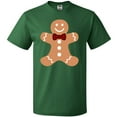 thumbnail image 3 of Inktastic Cute Gingerbread Man with Red Plaid Bowtie T-Shirt, 3 of 5