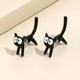 thumbnail image 5 of HOOUN Mode Chat Mignon Femme Animal Boucles D'Oreilles Piercing Fille Bijou Cadeau, 5 of 5